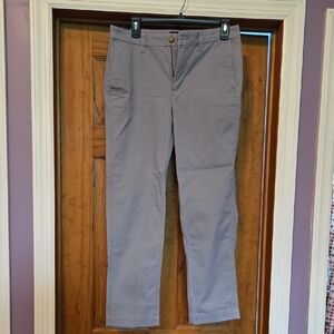 J. Crew High-Rise Girlfriend Chino in Light Gray